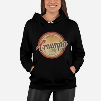 Grumpa Vintage Retro Fathers Day Funny Men Gift Women Hoodie - Seseable