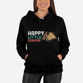 Happy Little Camper Camping Tent Amazing Time Women Hoodie - Seseable