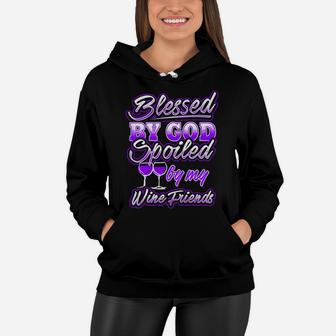Husband From Wife Fathers Day Mom Boss Wine Women Hoodie - Seseable
