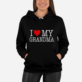 'i Love My Grandma' - Family Women Hoodie - Seseable