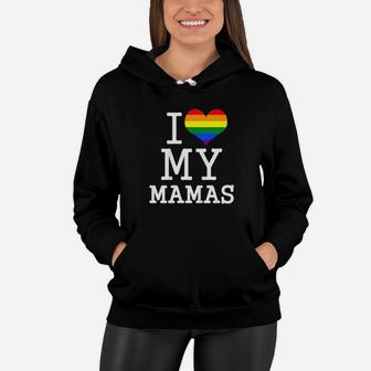 Kids Present For Gay Moms Baby Clothes I Love My Mamas Women Hoodie