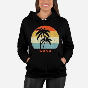Kona Hawaii Vintage Women Hoodie - Seseable