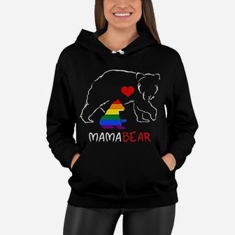 Lgbt Mama Bear Tank Top Mom Gift For Mother Day Rainbow Flag Gay Pride Women Hoodie - Seseable