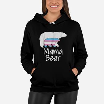 Lgbt Mom Mama Bear Mothers Transgender Pride Rainbow Women Hoodie - Seseable