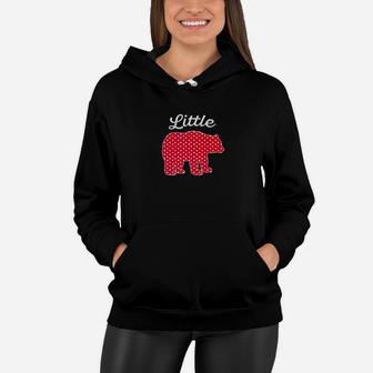 Little Bear Red Matching Family Pajama Gift Women Hoodie - Seseable