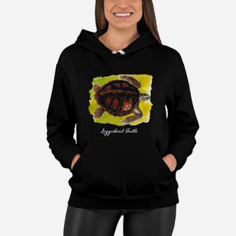 Loggerhead Turtle T-shirt Vintage Watercolor Women Hoodie - Seseable