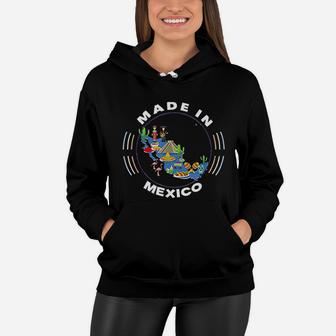 Made In Mexico Vintage Mexico Map Women Hoodie - Seseable