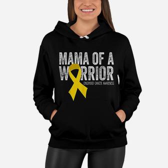 Mama Of A Warrior Childhood Women Hoodie - Seseable