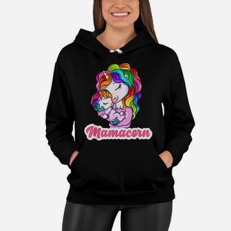 Mamacorn Unicorn Mom With Unicorn Baby Women Hoodie | Seseable UK