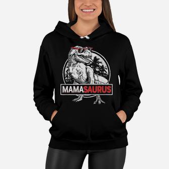Mamasaurus T Rex Mama Saurus Dinosaur Women Mom Gift Women Hoodie - Seseable