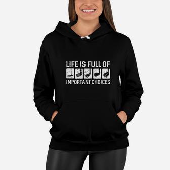 Men Golf Life Is Full Of Important Choices Vintage Women Hoodie - Seseable