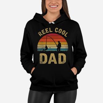 Mens Vintage Reel Cool Dad Fish Fishing Shirt Father's Day Gift Women Hoodie - Seseable