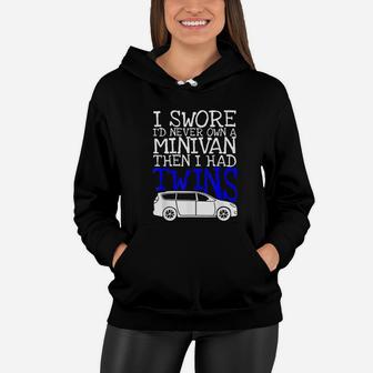 Minivan For Twins Parents Funny Dad Mom Quote Women Hoodie - Seseable