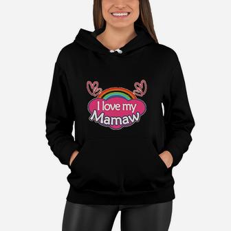 Mom Rainbow Outline Women Hoodie - Seseable