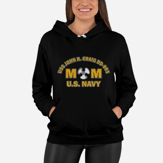 Mom Us Navy Women Hoodie - Seseable