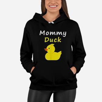Mommy Duck Rubber Duck Women Hoodie - Seseable