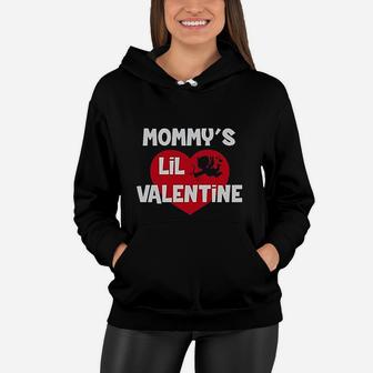 Mommys Lil Valentine Cute Women Hoodie - Seseable
