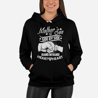 Mother And Son Funny Mothers Day Gifts Mom Of Son Women Hoodie - Seseable