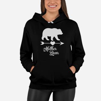 Mother Bear For Women Graphic Mommy Mom Apparel Women Hoodie - Seseable