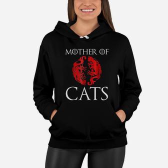 Mother Of Cat House Of Cats Cat Mom Women Hoodie - Seseable