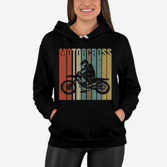 Motocross Vintage Love Women Hoodie - Seseable