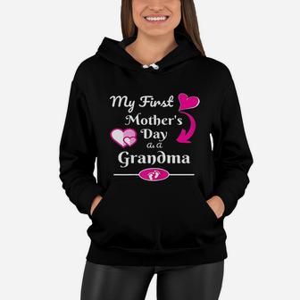 My First Mothers Day As Grandma Cute Gift For Mother Women Hoodie - Seseable