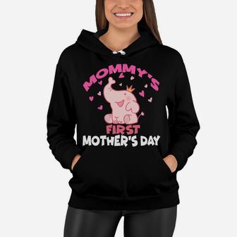 My First Mothers Day Mama Mom 1st New Moms Gift Women Hoodie - Seseable
