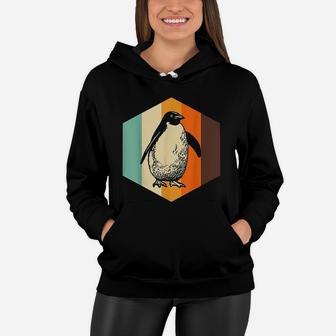 Penguin Retro Vintage Women Hoodie - Seseable