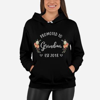 Promoted To Grandma Est 2022 Mothers Day Mom Women Hoodie - Seseable