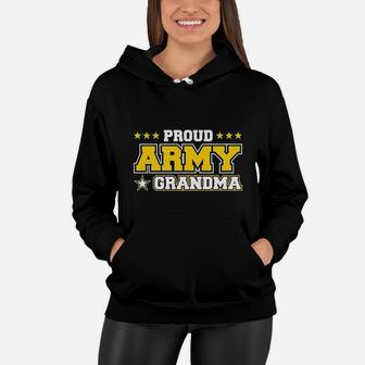 Proud Army Grandma Us Military Grandma Family Women Hoodie - Seseable