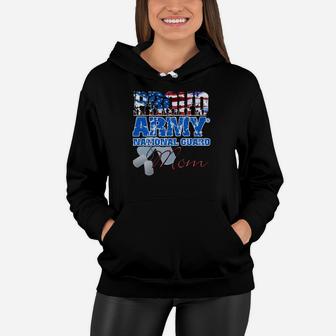 Proud Army National Guard Mom Usa Flag Mothers Day Women Hoodie - Seseable