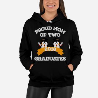 Proud Mom Of Two 2018 Graduates Funny Twin Mama Women Hoodie | Seseable UK