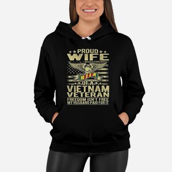 Proud Wife Of A Vietnam Veteran Women Hoodie - Seseable
