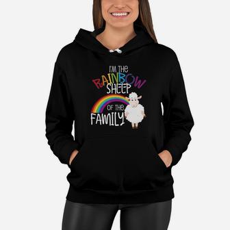Rainbow Sheep Gay Pride Ally Lgbtq Family Allies Gift Women Hoodie - Seseable