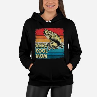 Reel Cool Mom Funny Fish Fishing Mothers Day Gift Women Hoodie - Seseable