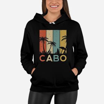 Retro Cabo San Lucas Mexico Tropical Vintage Women Hoodie - Seseable