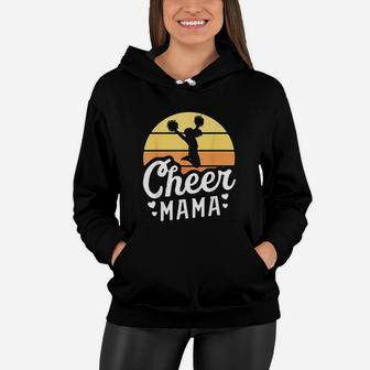 Retro Cheer Mama Cheerleader Mom Gifts Cheer Mom Women Hoodie - Seseable