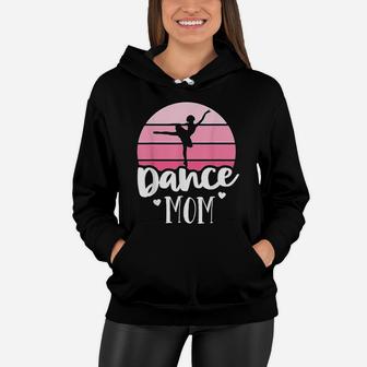 Retro Dance Mom Vintage Pink Ballerina Ballet Dancer Women Hoodie - Seseable