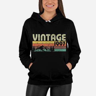 Retro Vintage 1997 Graphics 25th Birthday Gift 25 Years Old Women Hoodie - Seseable