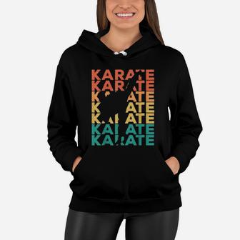 Retro Vintage Karate Gift For Karateka Women Hoodie - Seseable