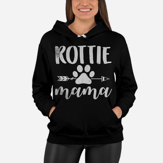 Rottie Mama Rottweiler Lover Owner Gifts Dog Mom Women Hoodie - Seseable