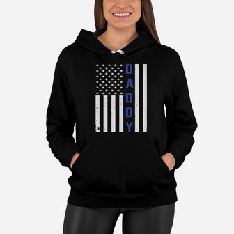 Thin Blue Line Family Daddy Father Shirt Women Hoodie - Seseable