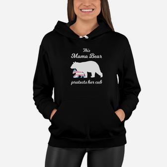 This Mama Bear Protects Her Cub Transgender Pride Women Hoodie - Seseable