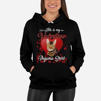 Toyger Lovers This Is My Valentine Pajama Shirt Great Valentines Gift Women Hoodie - Seseable