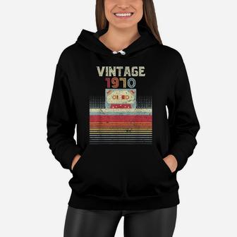 Vintage 1970 Awesome Since 1970 Women Hoodie - Seseable