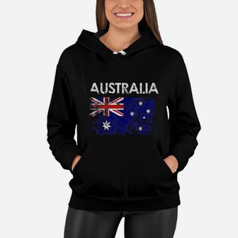 Vintage Australia Australian Flag Pride Gift Women Hoodie - Seseable