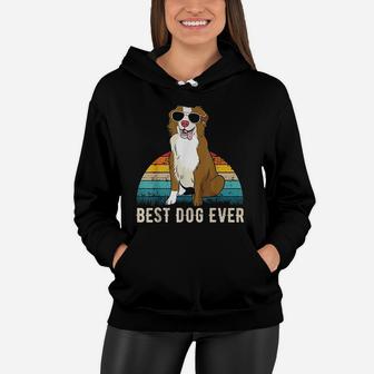 Vintage Australian Shepherd Best Dog Ever Women Hoodie - Seseable
