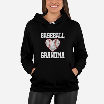 Vintage Baseball Grandma Funny Gift Women Hoodie - Seseable