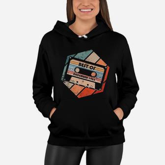 Vintage Best Of December 1985 Cassette Retro Birthday Tape Women Hoodie - Seseable