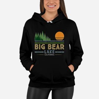 Vintage Big Bear Lake California Women Hoodie - Seseable